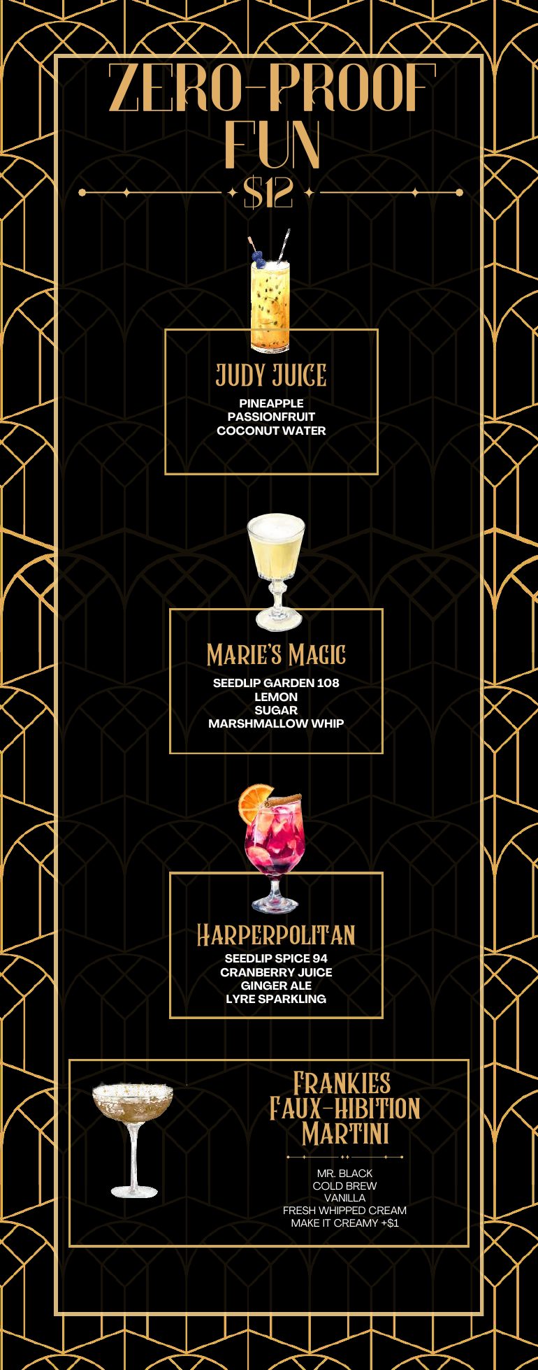 Society cocktail menu page 6